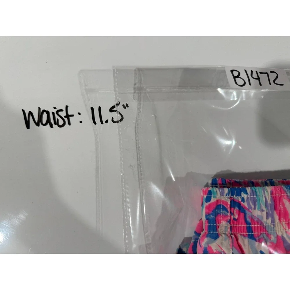 Lilly Pulitzer‎ Boys Size M 6-7 Junior Capri Swim Trunks Youth Pink Blue Shorts